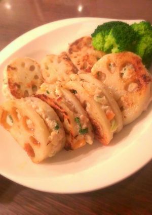 シャキッ♪蓮根挟み焼き-レシピのメイン写真