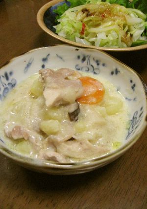 ワンルームご飯★ホワイトシチュー-レシピのメイン写真