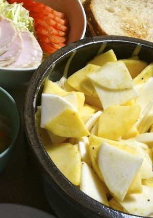 超簡単♫●蕪と林檎のマスタード風味サラダ-レシピのメイン写真