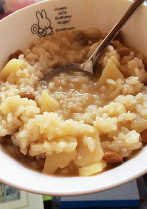 納豆ご飯(じゃがいも味噌汁のリメイク)-レシピのメイン写真