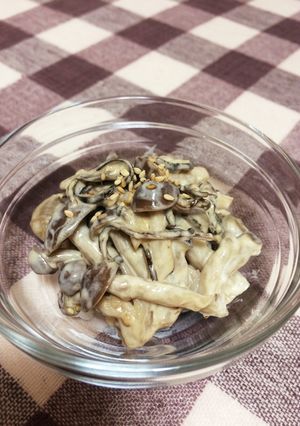 きのこの塩昆布マヨあえ-レシピのメイン写真