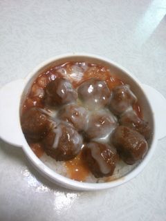 ミートボールチーズご飯-レシピのメイン写真