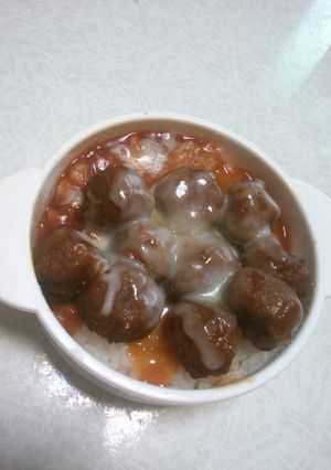ミートボールチーズご飯-レシピのメイン写真