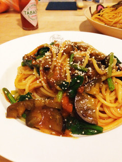 市販ソースで簡単!なすのミートスパゲティ-レシピのメイン写真