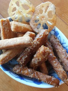 蓮根入り黒糖かりんとう(*^^*)-レシピのメイン写真