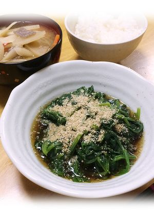 金ごま香るほうれん草のおひたし-レシピのメイン写真