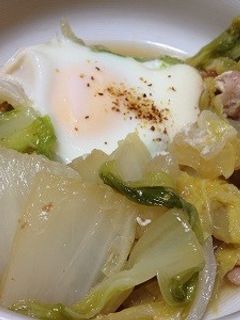 白菜と豚肉と玉子の煮物-レシピのメイン写真