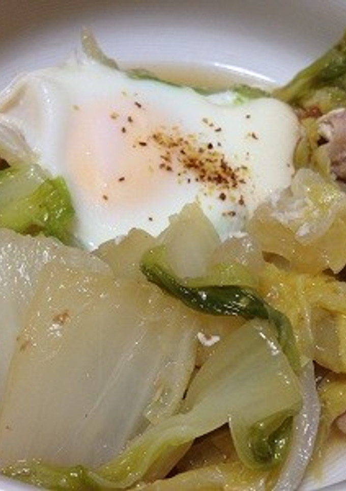 白菜と豚肉と玉子の煮物-レシピのメイン写真