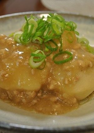 里芋の肉味噌あんかけ柚子胡椒風味-レシピのメイン写真