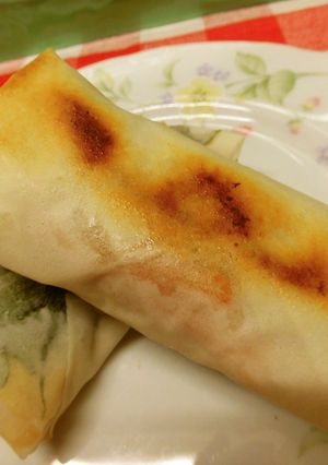 Ｗチーズの焼き春巻き♪-レシピのメイン写真