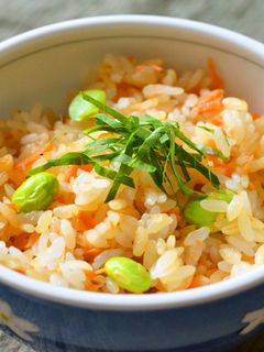 簡単♪えだ豆と鮭のまぜご飯*お弁当にも◎-レシピのメイン写真