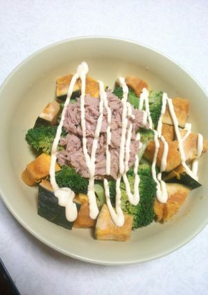 ブロッコリーかぼちゃツナサラダ-レシピのメイン写真