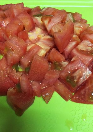 野菜の角切り・裏ワザ！(トマトなど)-レシピのメイン写真