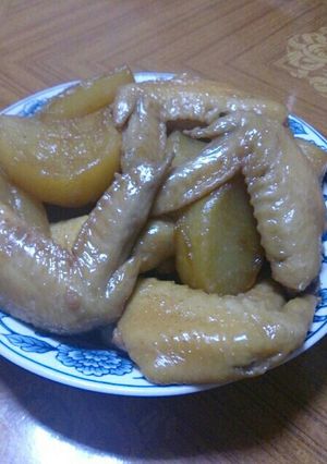 トロトロ♪鶏手羽先とダイコンの煮物-レシピのメイン写真