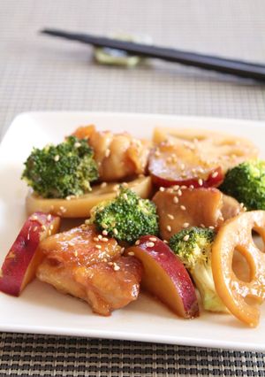鶏肉と根菜のさっぱり炒め蒸し-レシピのメイン写真