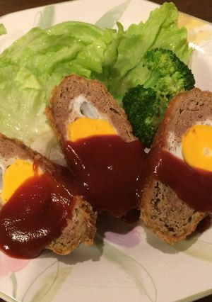 冷凍卵で、スコッチエッグ-レシピのメイン写真