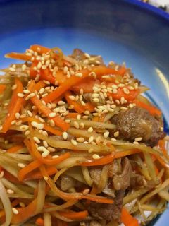 牛肉入り!だからうまい!キンピラ!-レシピのメイン写真