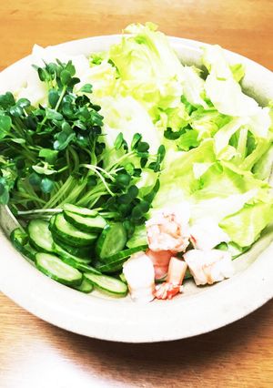 レタスとホタテでうんまいサラダ（≧∇≦）-レシピのメイン写真