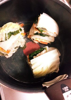 白菜と豚バラのカラフルなミルフィーユ煮-レシピのメイン写真