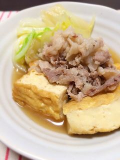 豚こまと厚揚げの煮込み-レシピのメイン写真