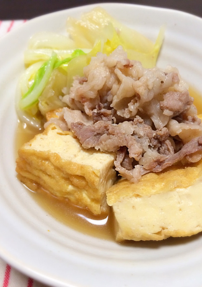豚こまと厚揚げの煮込み-レシピのメイン写真