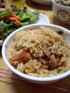 鮭の炊き込みご飯-レシピのメイン写真
