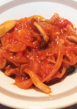 ルーなし簡単！豚肉ときのこのハヤシライス-レシピのメイン写真