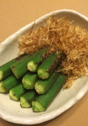 オクラの素焼き鰹醤油-レシピのメイン写真
