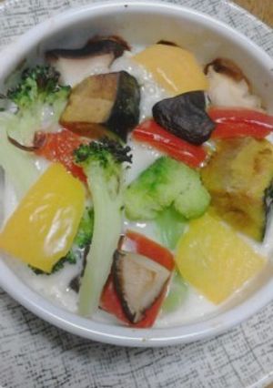 ココットカマンのホットサラダ-レシピのメイン写真