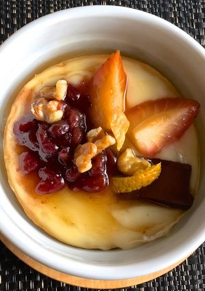 ラム漬け苺&小豆の大人のココットカマン-レシピのメイン写真