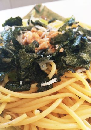 だしの素で簡単♡ランチに♡納豆パスタ♪-レシピのメイン写真