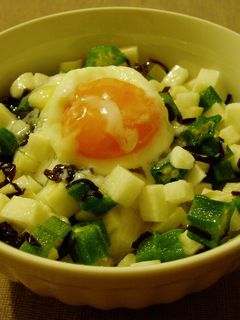 長芋&オクラ&塩昆布の温玉のっけ丼☆-レシピのメイン写真