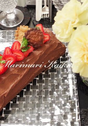 簡単*ブッシュドノエル*クリスマスケーキ-レシピのメイン写真
