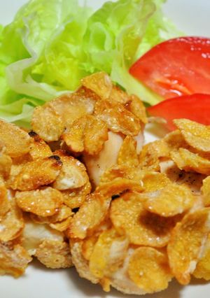 鶏肉のコーンフレーク焼き-レシピのメイン写真