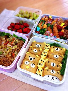 リラックマ☆いなり☆キャラ弁☆運動会-レシピのメイン写真