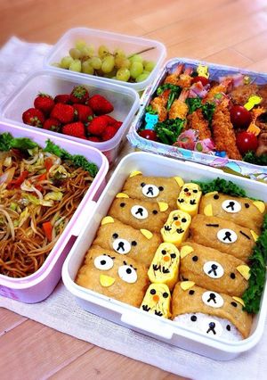 リラックマ☆いなり☆キャラ弁☆運動会-レシピのメイン写真