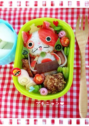 妖怪ウォッチ キャラ弁 ブチニャン❤︎-レシピのメイン写真