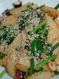じゃが芋とたこの炒め物-レシピのメイン写真