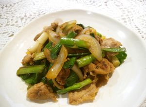 豚肉と葉にんにくのオイスターソース炒め-レシピのメイン写真
