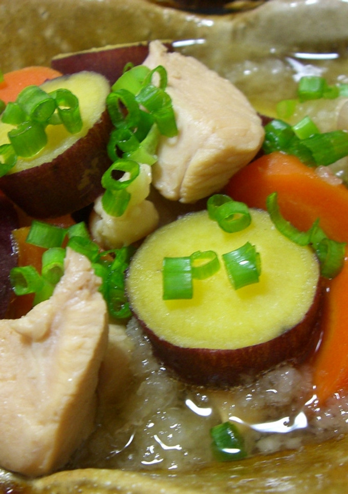鶏肉とさつまいものみぞれ煮-レシピのメイン写真