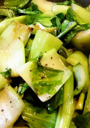 「三分割」でシャキッと♪チンゲン菜炒め-レシピのメイン写真