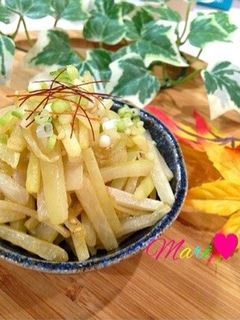 【簡単・節約】おつまみ♡大根の皮炒め-レシピのメイン写真
