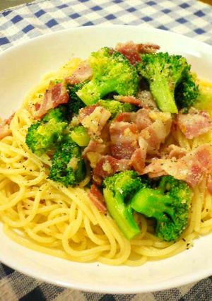 ベーコンとブロッコリーのスパゲッティー-レシピのメイン写真