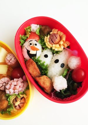 アナ雪☆オラフ☆キャラ弁-レシピのメイン写真