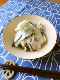 【副菜】簡単過ぎ!キャベツの塩昆布和え-レシピのメイン写真