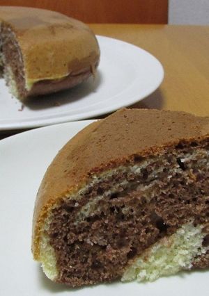 ホケミ+炊飯器で作るマーブルケーキ-レシピのメイン写真