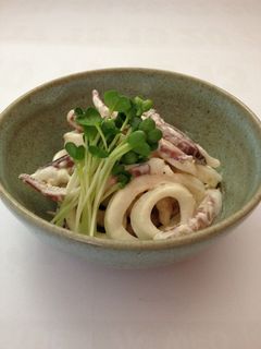 茹でイカの柚子マヨ和え-レシピのメイン写真