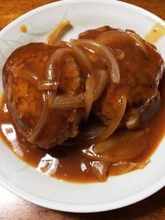 絶品!デミグラス煮込みハンバーグ-レシピのメイン写真