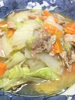 簡単☆白菜と人参と豚肉の和風あんかけ-レシピのメイン写真