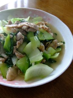 チンゲンサイと豚肉のおいしい炒め物☆-レシピのメイン写真
